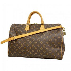 Louis Vuitton Monogram Speedy Bandouliere 40 Boston Bag M46982 Brown Men's an...